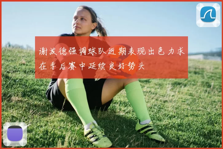 谢泼德强调球队近期表现出色力求在季后赛中延续良好势头
